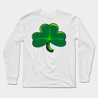 Clover Shamrock - green three leaf clover shamrock. The best Irish gift ideas 2022 Long Sleeve T-Shirt